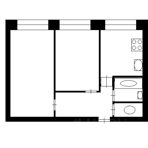 2-к кв. Санкт-Петербург, Санкт-Петербург, Колпино Тверская ул., 32 ... - Фото 2