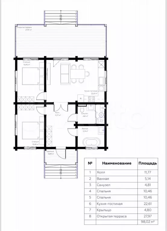 Дом 98 м на участке 6 сот. - Фото 0