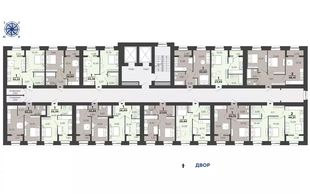 1-к кв. Рязанская область, Рязань ул. Семчинская, 8 (30.6 м) - Фото 2