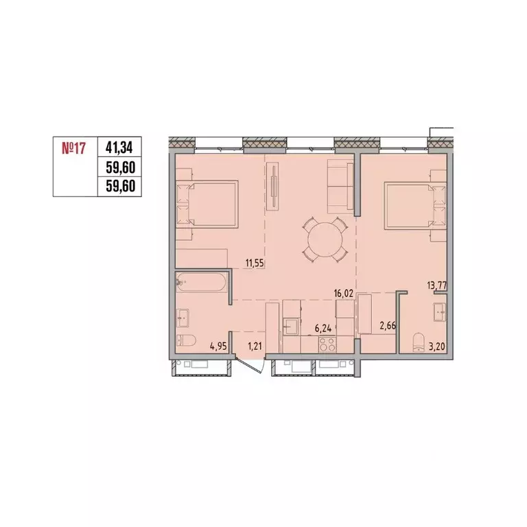 3-к кв. Иркутская область, Иркутский муниципальный округ, Маркова рп, ... - Фото 1