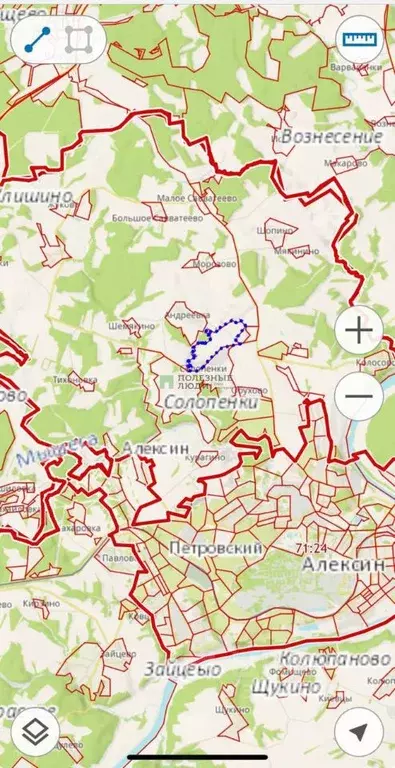 Участок в Тульская область, Алексин городской округ, с. Солопенки  ... - Фото 1