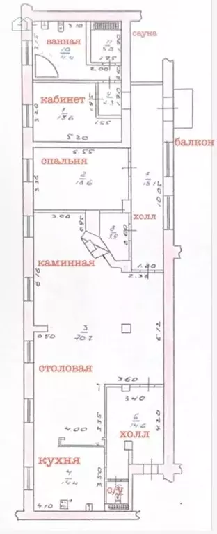 3-к кв. Воронежская область, Воронеж ул. Володарского, 64 (173.0 м) - Фото 1