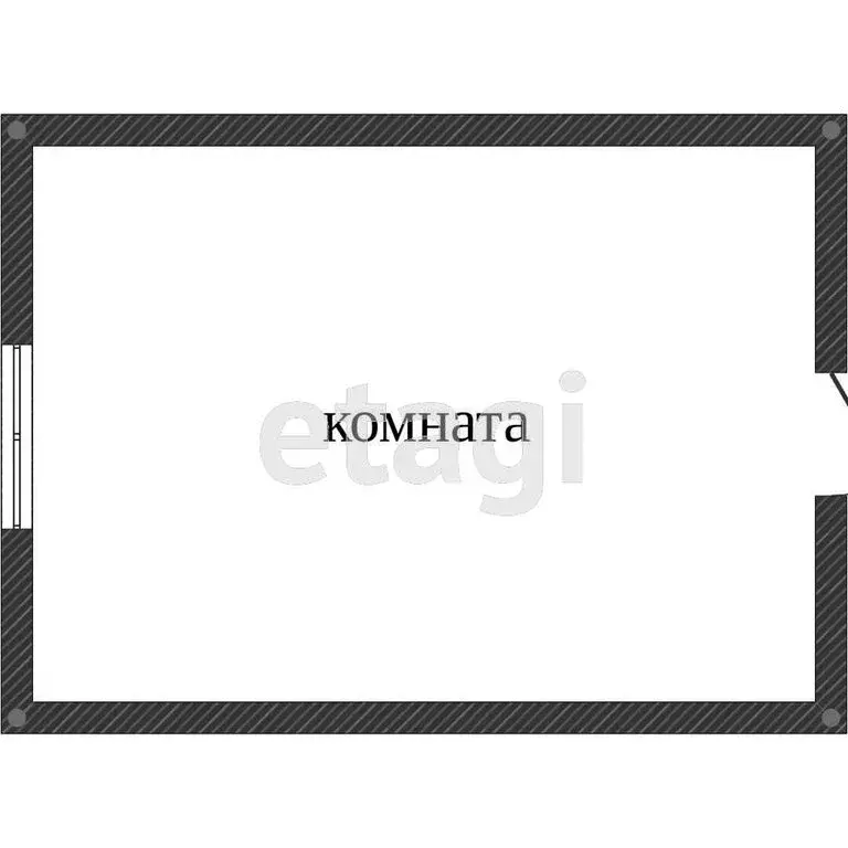 1к в -комнатной квартире (8 м) - Фото 1