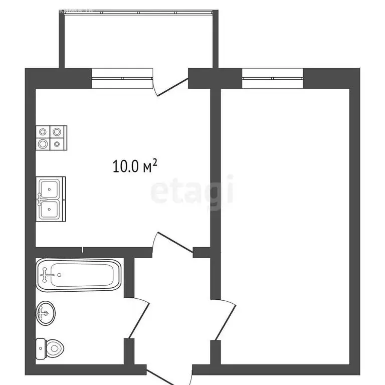 1-комнатная квартира: Ярославль, улица Шевелюха, 87 (33 м) - Фото 0