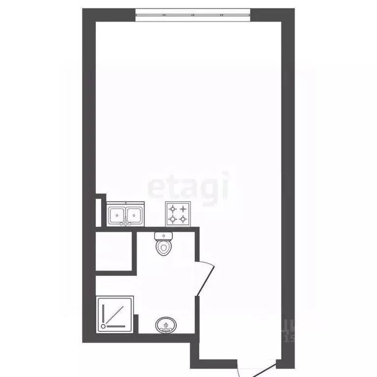 Студия Санкт-Петербург Ремесленная ул., 15 (26.5 м) - Фото 2