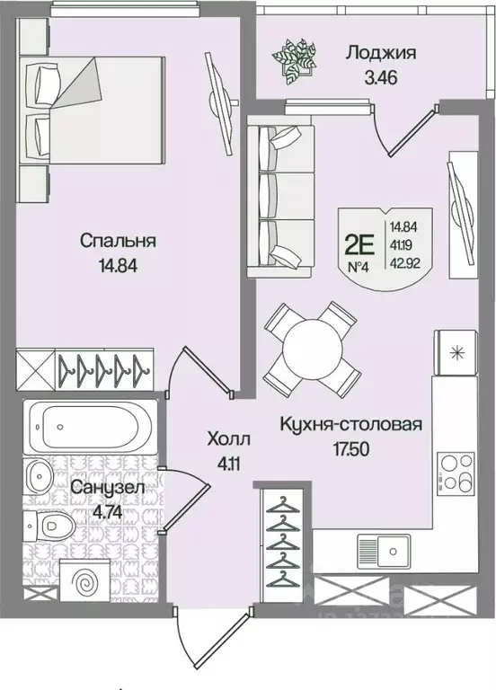 1-к кв. Ленинградская область, Всеволожский район, Бугровское ... - Фото 1