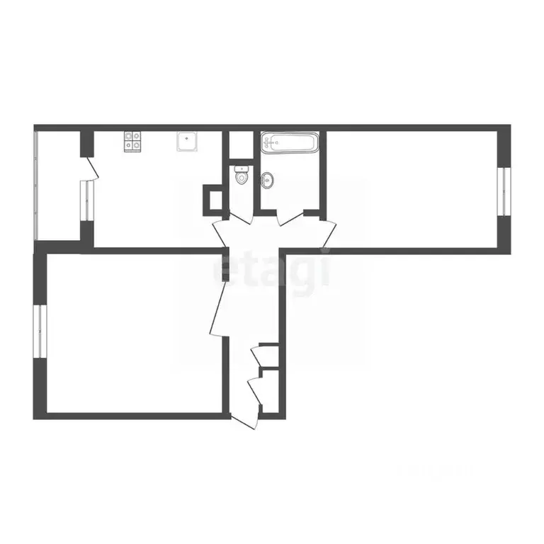 2-к кв. Москва Новочеркасский бул., 27 (52.5 м) - Фото 2