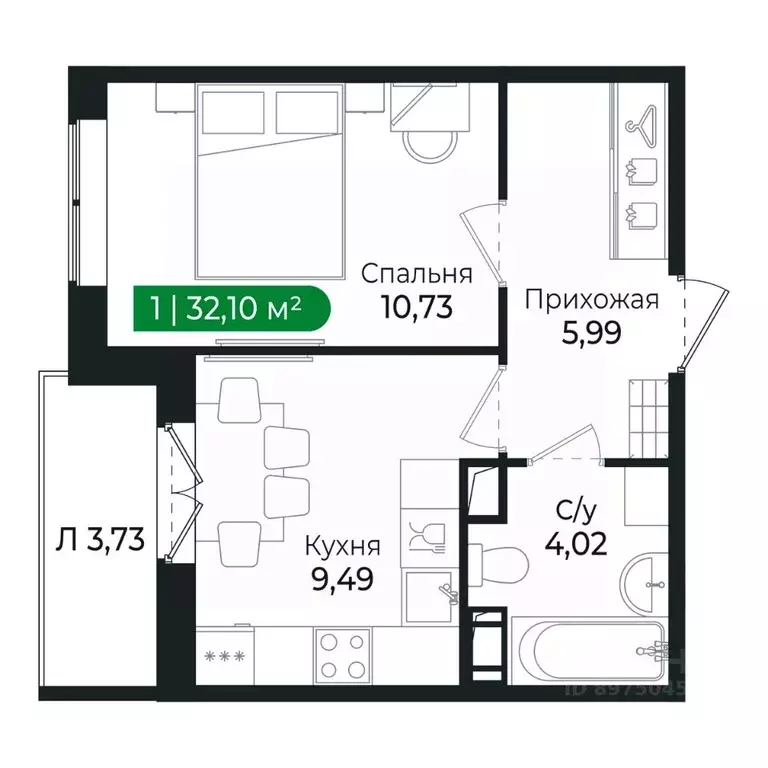 1-к кв. Ленинградская область, Сертолово Всеволожский район, ... - Фото 1