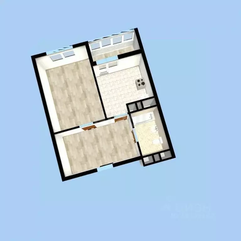 1-к кв. Башкортостан, Уфа ул. Гази Загитова, 11/2 (39.1 м) - Фото 2