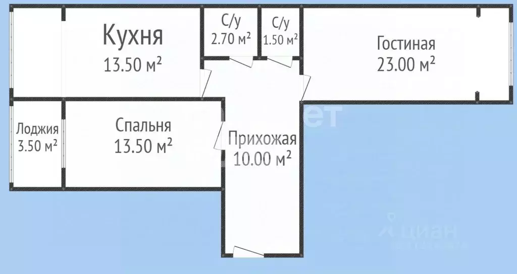2-к кв. Дагестан, Махачкала ул. Керимова, 51к1 (70.0 м) - Фото 1