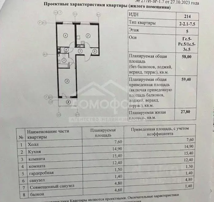 2-к кв. Омская область, Омск Волгоградская ул., 59 (58.0 м) - Фото 1