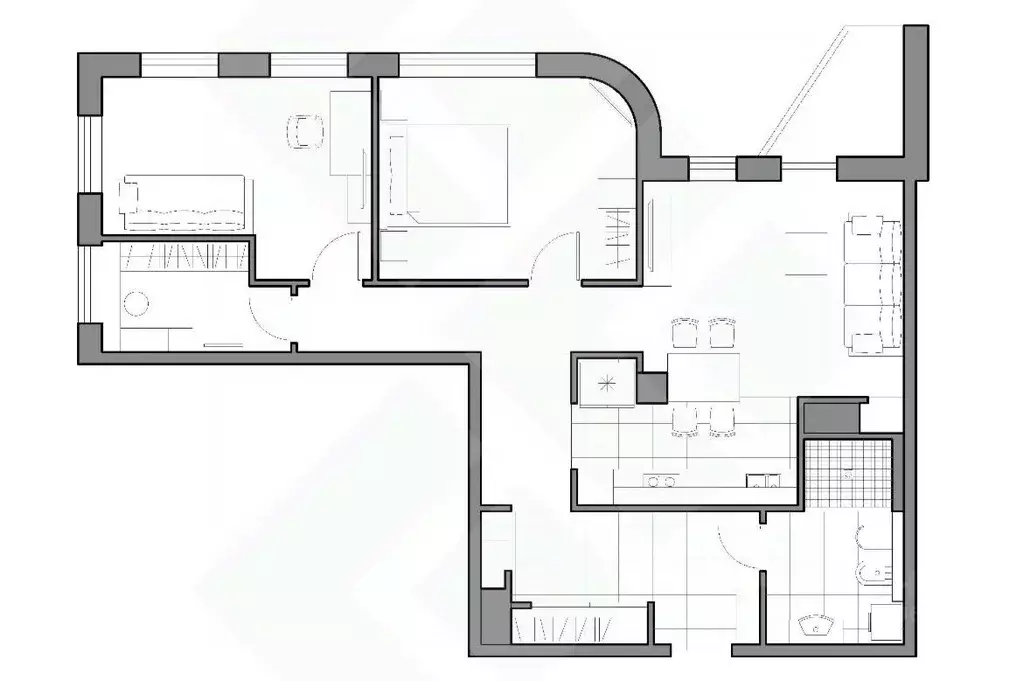 3-к кв. Москва Мосфильмовская ул., 88к7 (80.0 м) - Фото 1