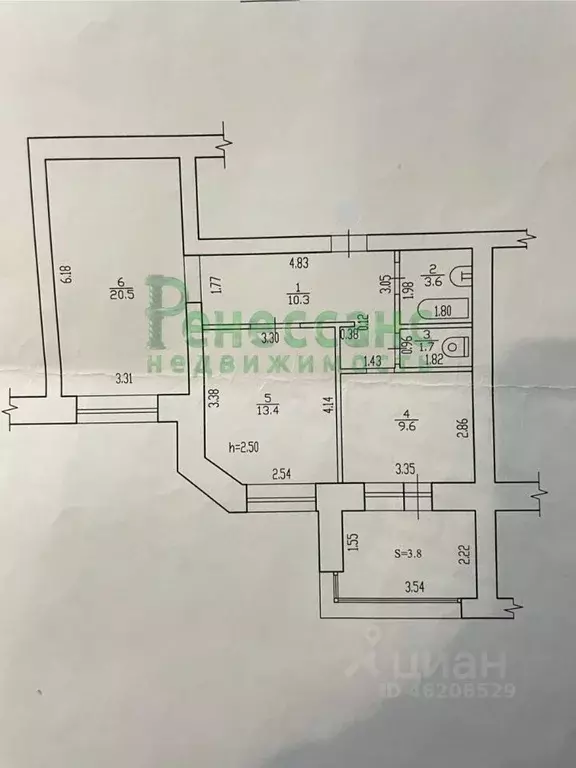 2-к кв. Брянская область, Брянск ул. Дуки, 60 (60.0 м) - Фото 0