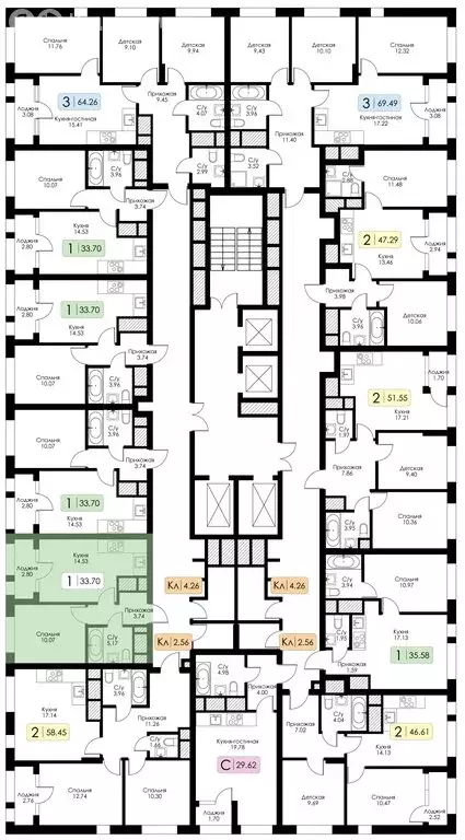 1-комнатная квартира: Тула, Ряжская улица, 27 (33.7 м) - Фото 0