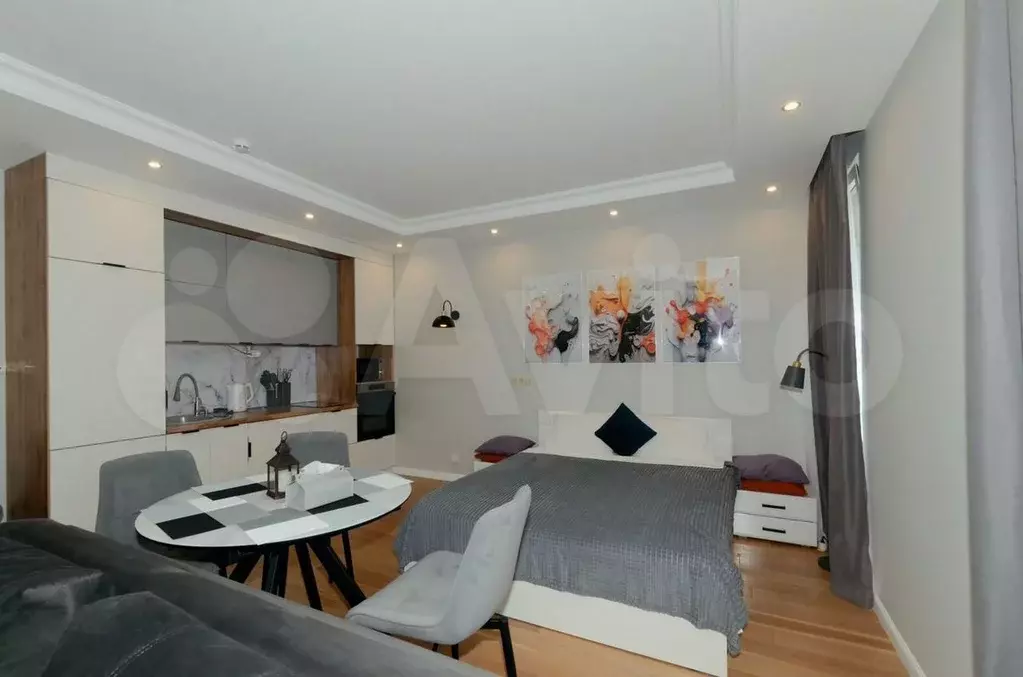 Квартира-студия, 39 м, 5/7 эт. - Фото 1
