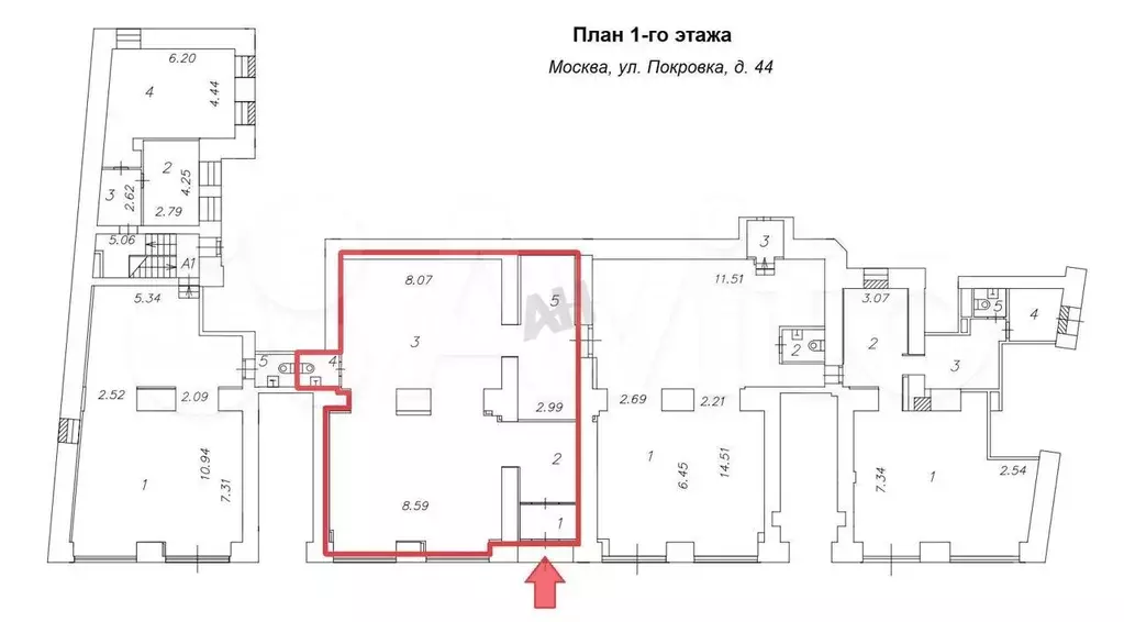 Аренда (ПСН) пл. 161.6 м2 м. Курская в цао в - Фото 0