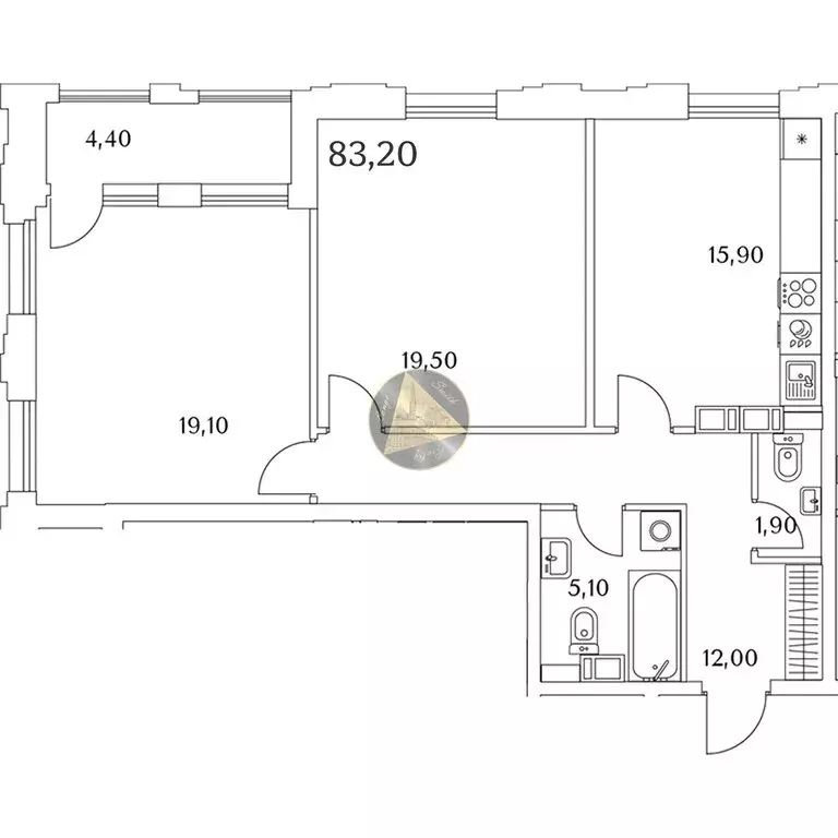 2-комнатная квартира: Санкт-Петербург, Планерная улица, 99 (83.2 м) - Фото 1