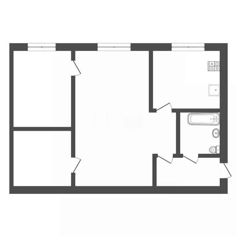 2-к кв. Тульская область, Тула ул. Металлургов, 44 (44.0 м) - Фото 1