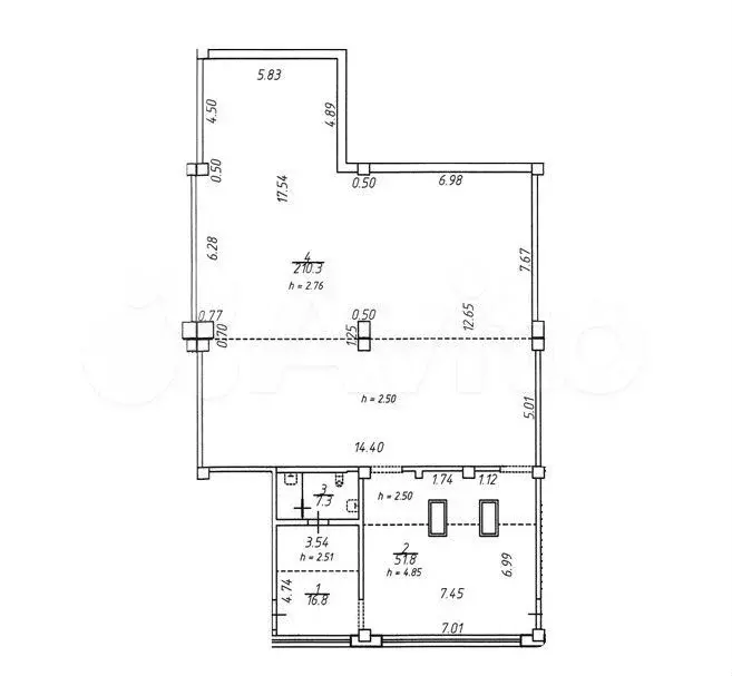 Продажа помещения свободного назначения 286 м2 - Фото 0