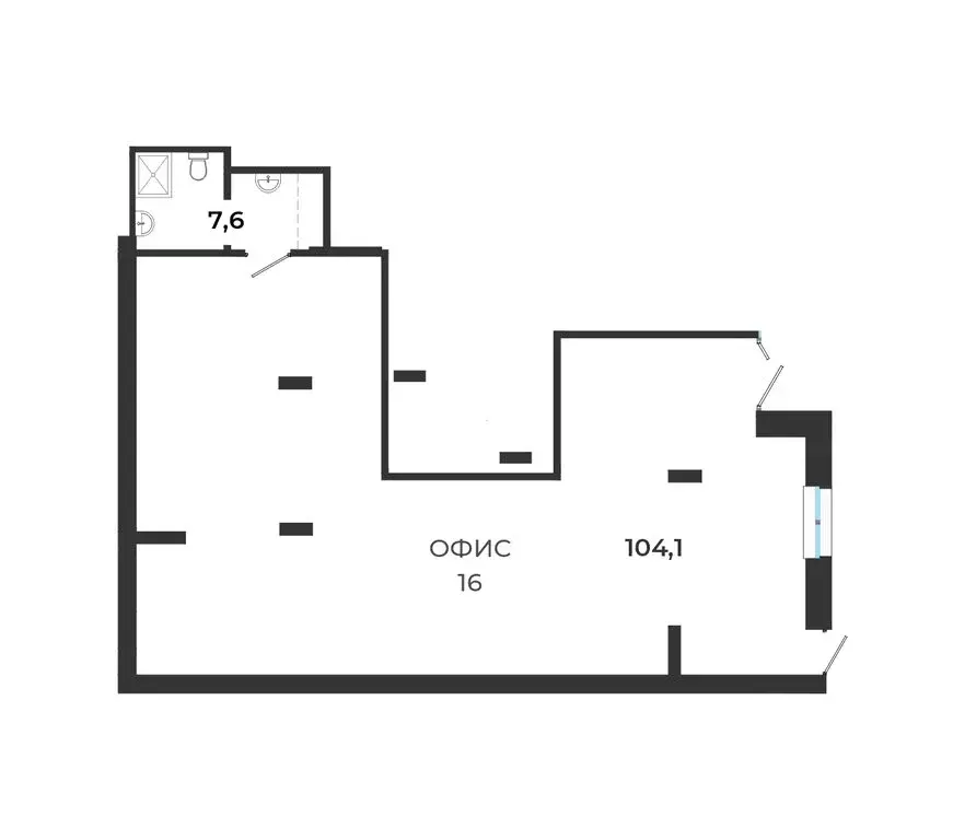 Офис (111.7 м) - Фото 1