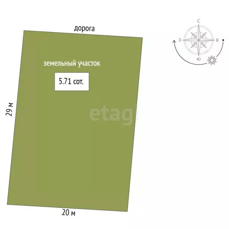 Участок в Мордовия, Саранск 50 лет Октября СНТ, 58 (5.71 сот.) - Фото 2