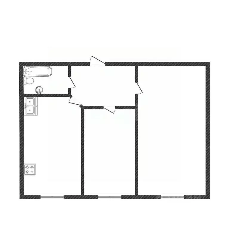 2-к кв. Костромская область, Кострома Венеция мкр, 45 (43.0 м) - Фото 1
