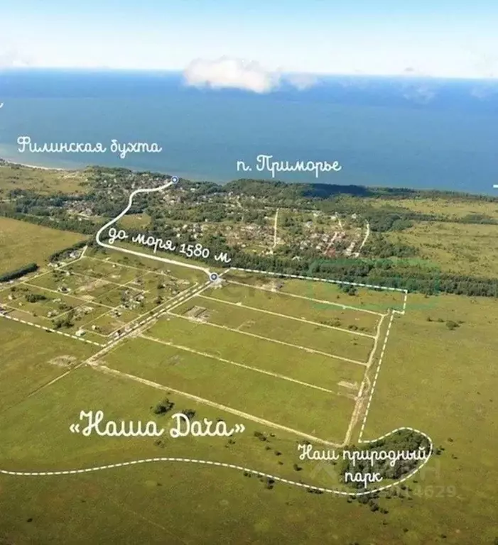 Участок в Калининградская область, пос. Приморье  (6.4 сот.) - Фото 1