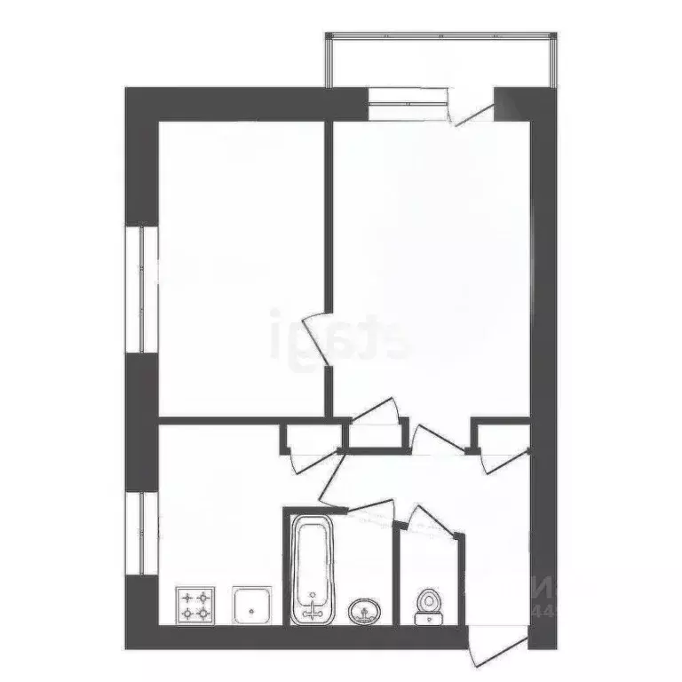 2-к кв. Смоленская область, Смоленский муниципальный округ, д. ... - Фото 1