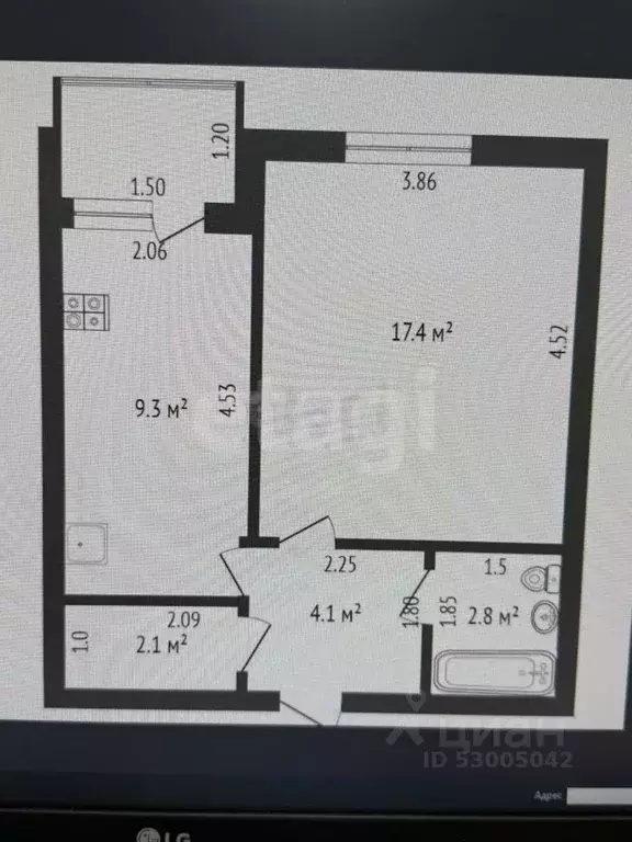 1-к кв. Забайкальский край, Чита ул. Шестиперова, 16 (35.6 м) - Фото 2