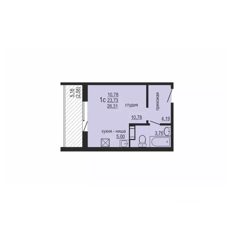 Студия Челябинская область, Челябинский городской округ, пос. Западный ... - Фото 0