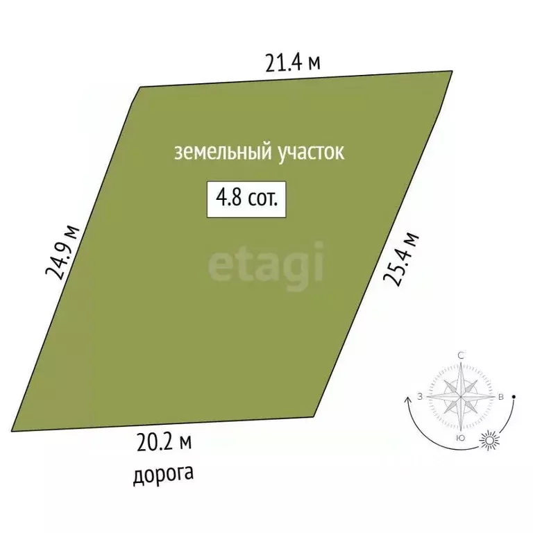 Участок в Тюменская область, Тюмень Электрон СНТ, ул. Серебряная, 5 ... - Фото 1