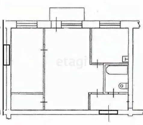 2-к кв. Липецкая область, Липецк ул. П.А. Папина, 21 (43.0 м) - Фото 1