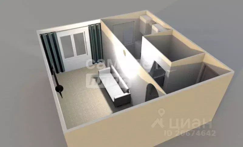 1-к кв. Алтайский край, Бийск Садовая ул., 5В (31.0 м) - Фото 1