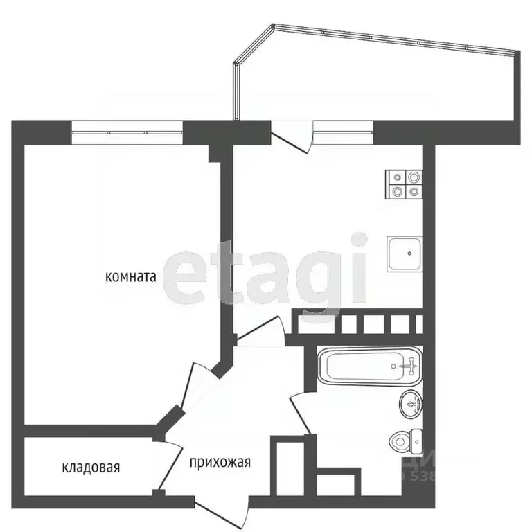 1-к кв. Ростовская область, Ростов-на-Дону Университетский пер., 78 ... - Фото 1