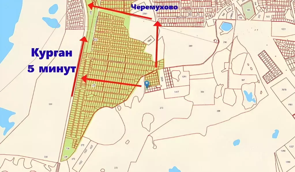 Участок в Курганская область, Кетовский муниципальный округ  (12.0 ... - Фото 1