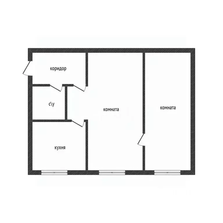 2-к кв. Брянская область, Унеча ул. 23 Сентября, 8 (48.3 м) - Фото 2