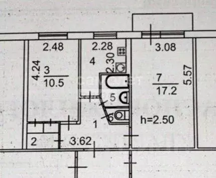 2-к кв. Иркутская область, Иркутск Байкальская ул., 216 (44.0 м) - Фото 2