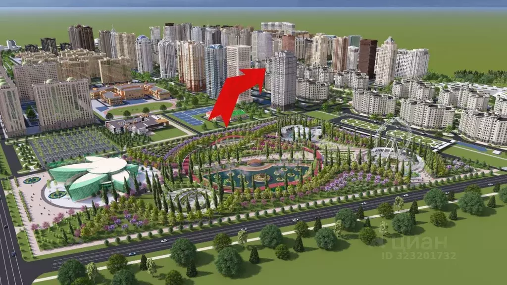 2-к кв. Чеченская республика, Грозный просп. В.В. Путина, 5А (50.2 м) - Фото 2