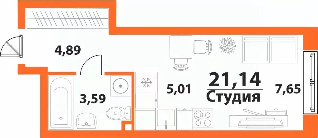1-к кв. Ульяновская область, Ульяновск 19-й мкр, Аквамарин-2 жилой ... - Фото 0