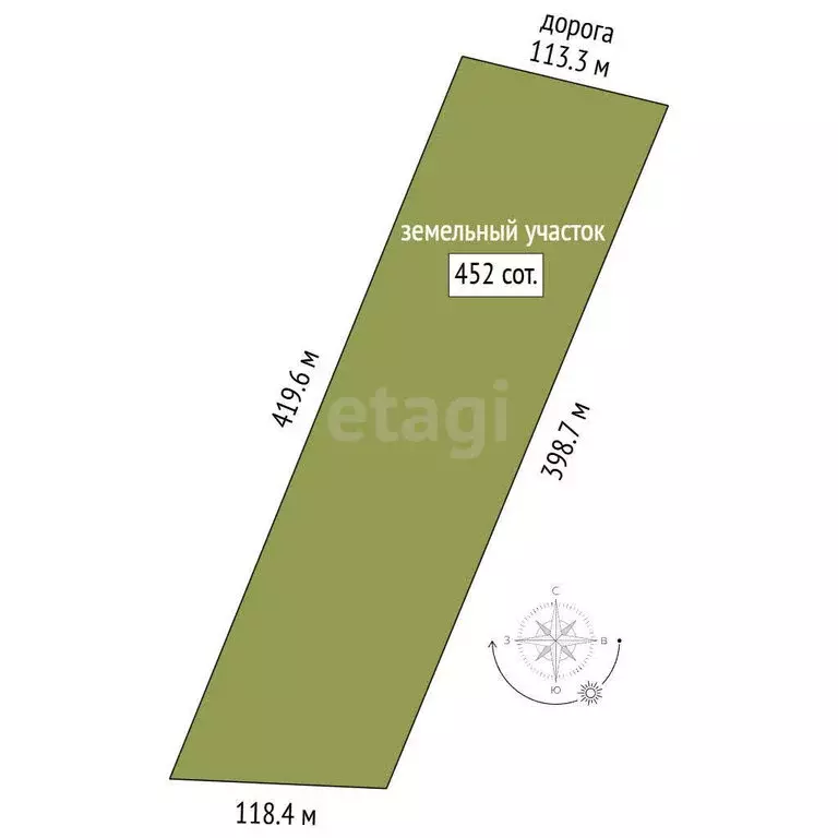 Участок в Калиновка, Садовая улица, 15 (452 м) - Фото 1