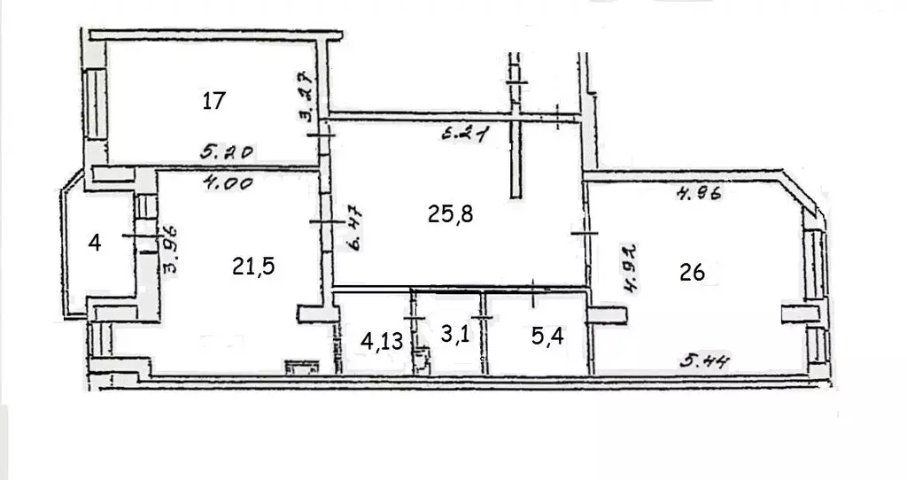 3-комнатная квартира: Долгопрудный, Лихачёвское шоссе, 14к1 (107 м) - Фото 1