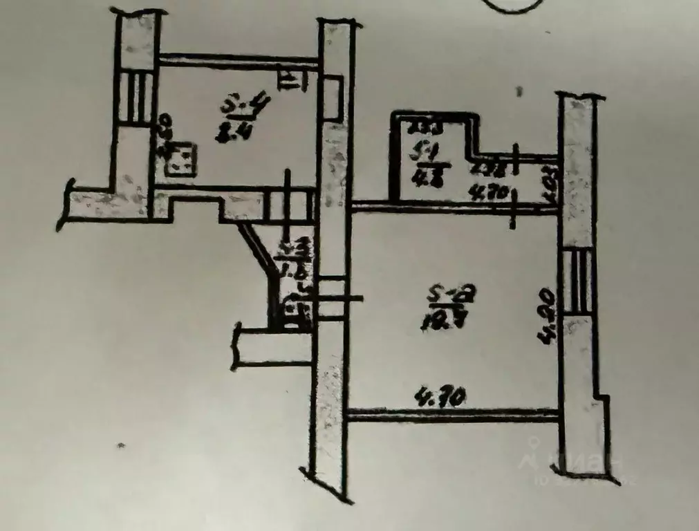 1-к кв. Крым, Симферополь ул. Маяковского, 7 (34.7 м) - Фото 2