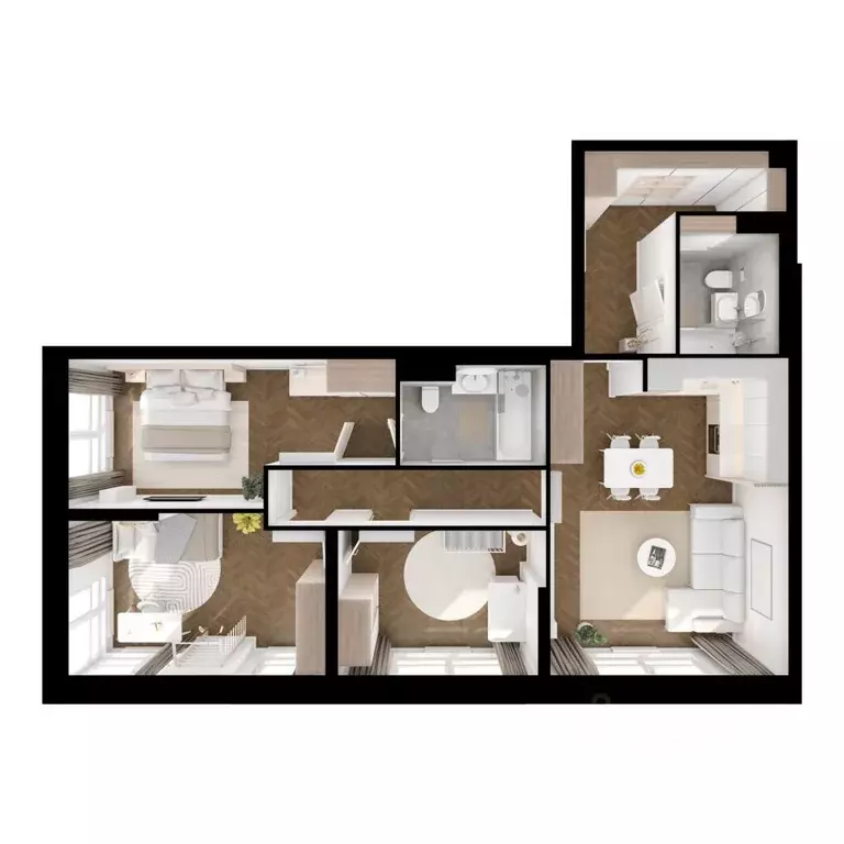 3-к кв. Москва Кронштадтский 9 жилой комплекс, 11.2 (87.1 м) - Фото 1