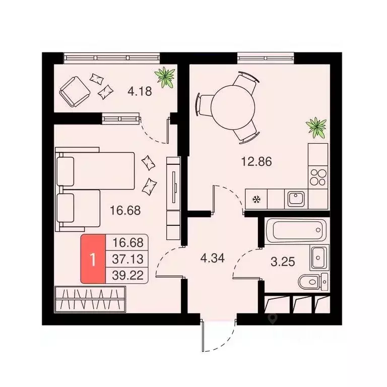 1-к кв. Московская область, Химки Планерная мкр, 11 (39.0 м) - Фото 0