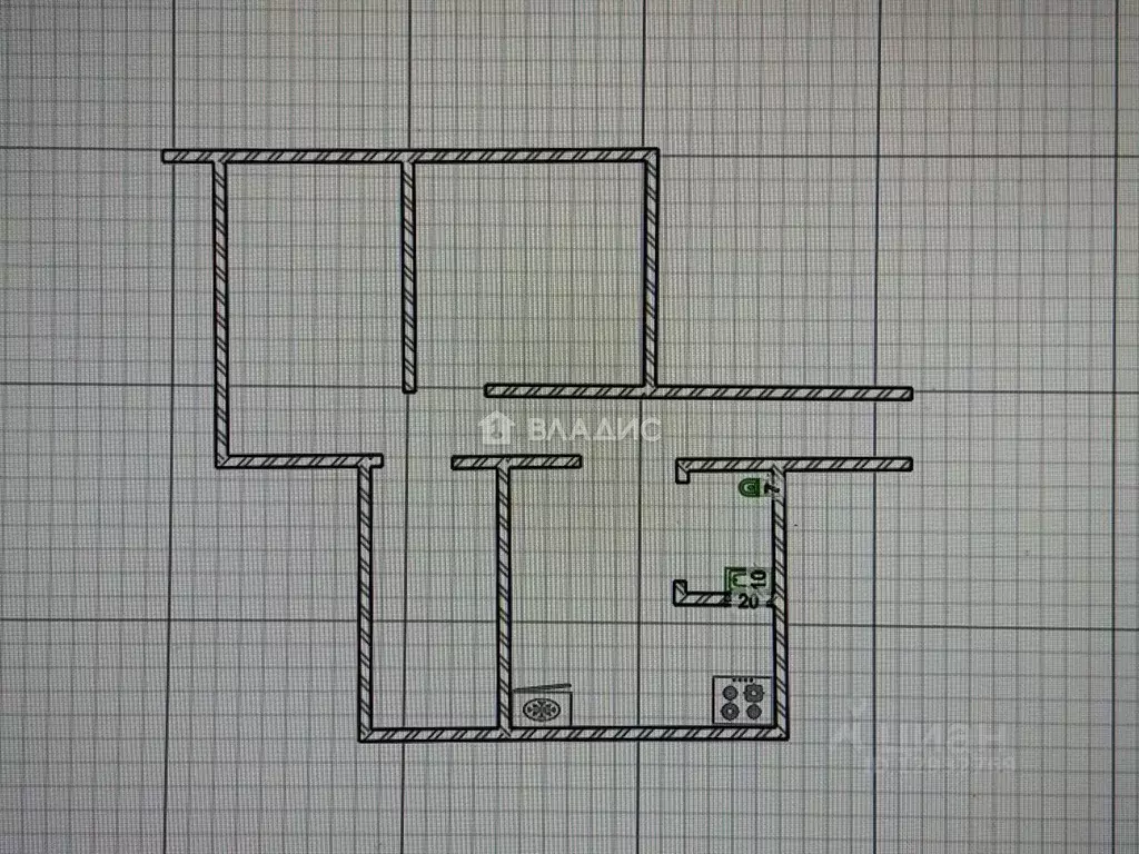 3-к кв. Пензенская область, Пенза ул. Калинина, 97Б (65.8 м) - Фото 2