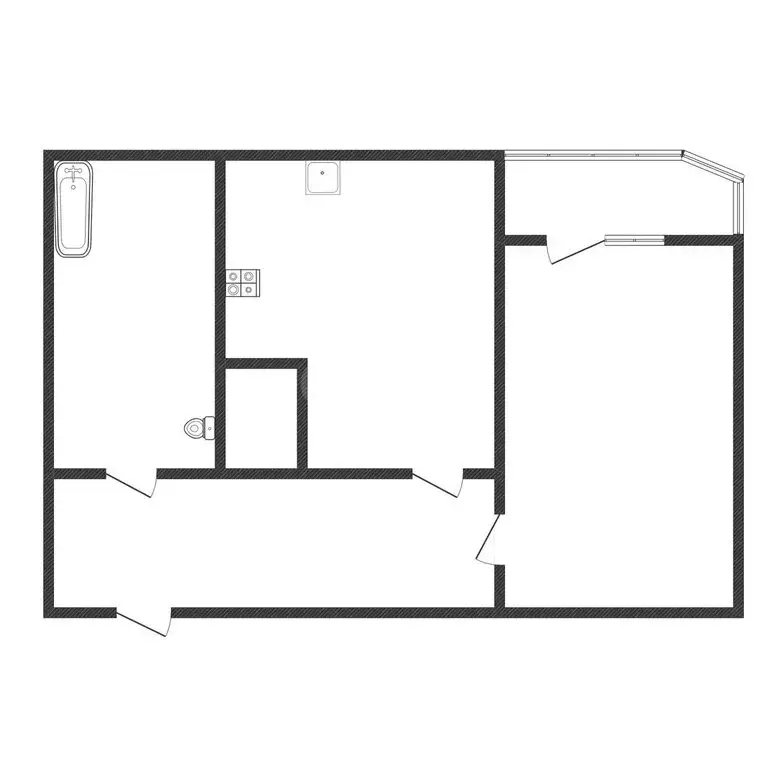 1-комнатная квартира: Черкесск, улица Свободы, 62П (50 м) - Фото 2