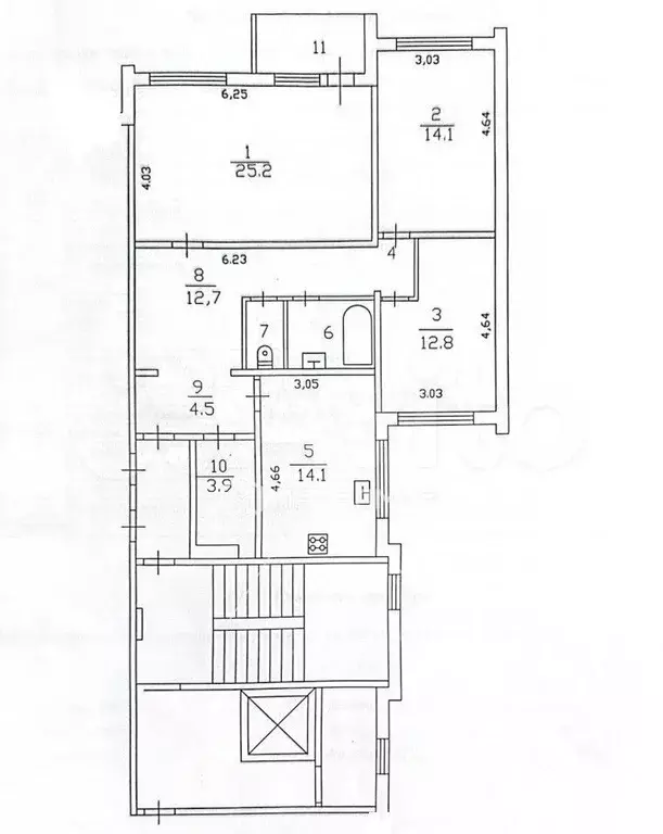 3-к. квартира, 93,8 м, 9/10 эт. - Фото 0