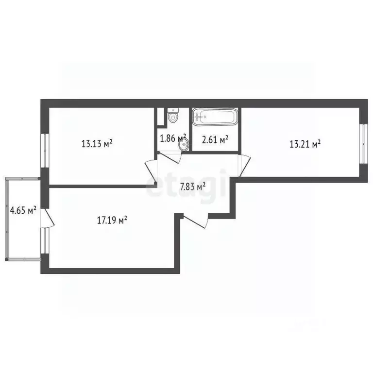 2-к кв. Ленинградская область, Мурино Всеволожский район, ул. Шоссе в ... - Фото 0