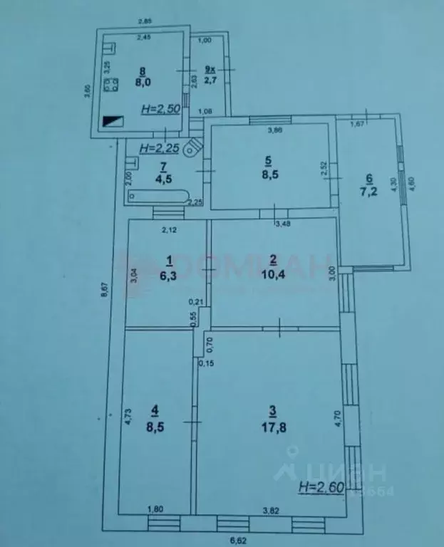 Дом в Ростовская область, Ростов-на-Дону Суржский пер. (75 м) - Фото 2