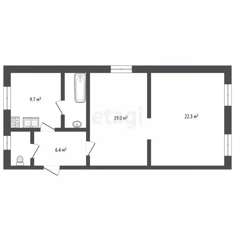 2-к кв. Севастополь ул. Суворова, 17 (63.0 м) - Фото 2